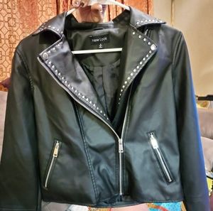 New look faux leather jacket small